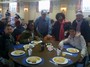 6:45 AM at the Pancake restaurant at the Lexington Patriot's Day revolutionary war re-enactment